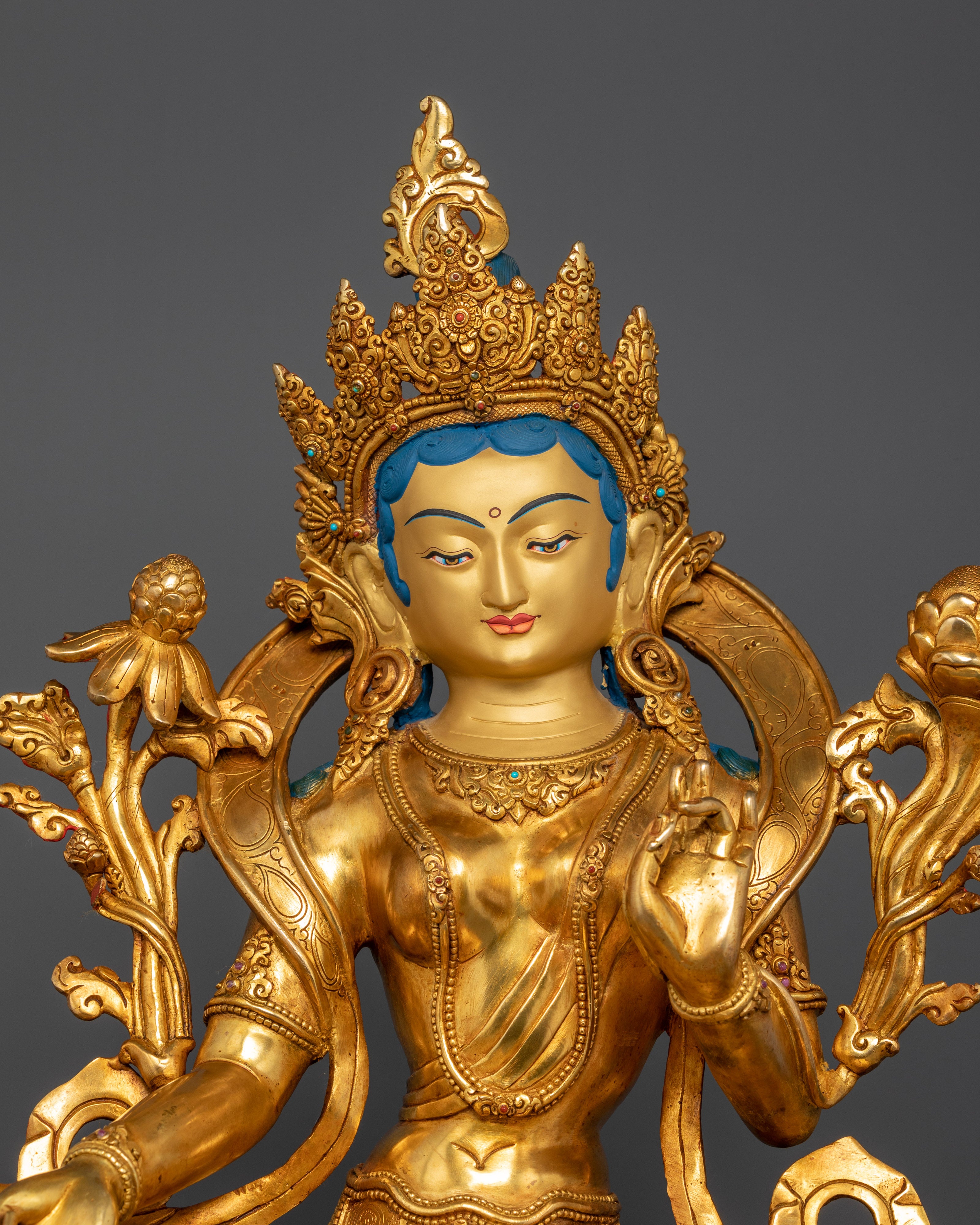 Arya Tara Green Tara Statue | Himalayan Spiritual Art