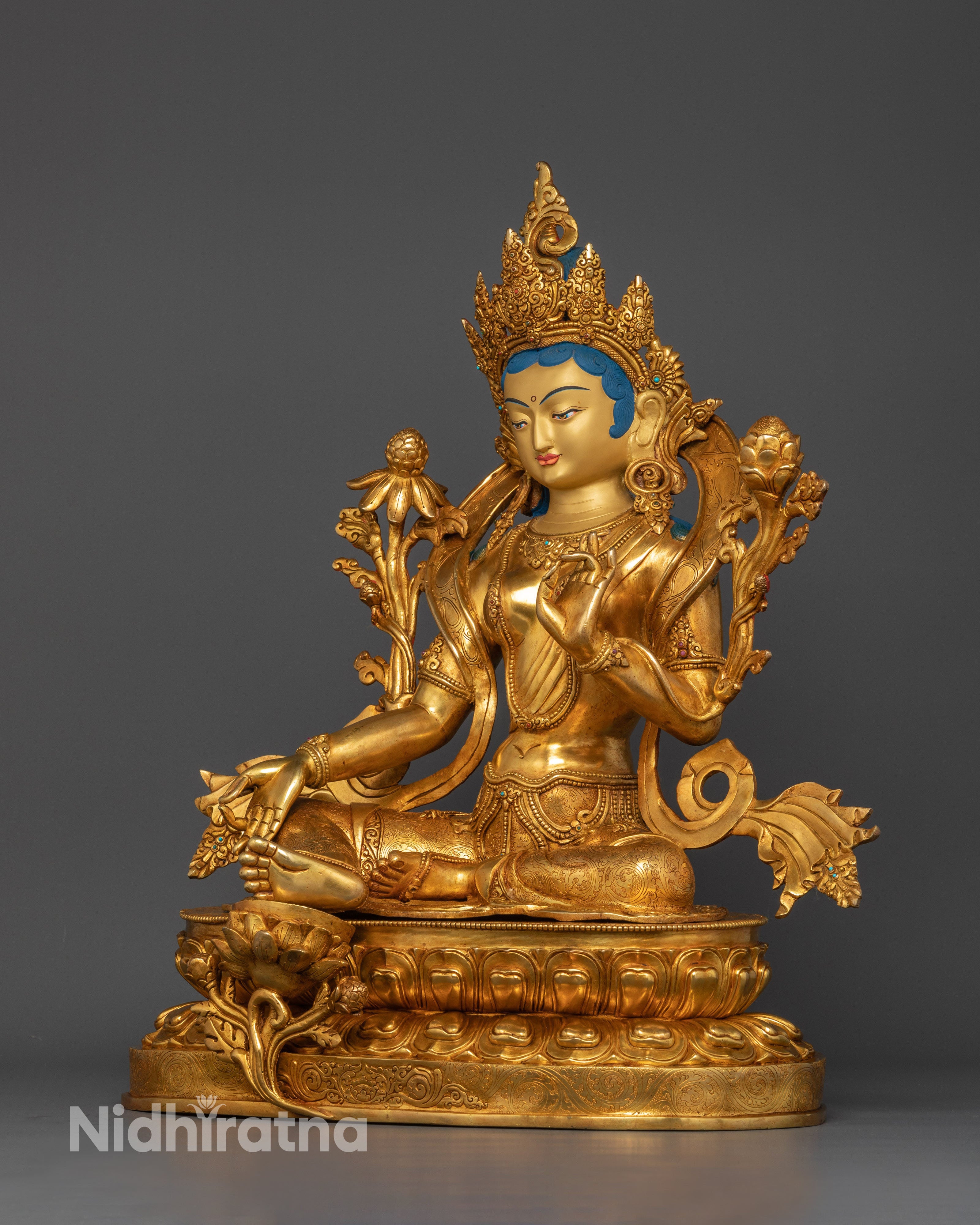 Arya Tara Green Tara Statue | Himalayan Spiritual Art