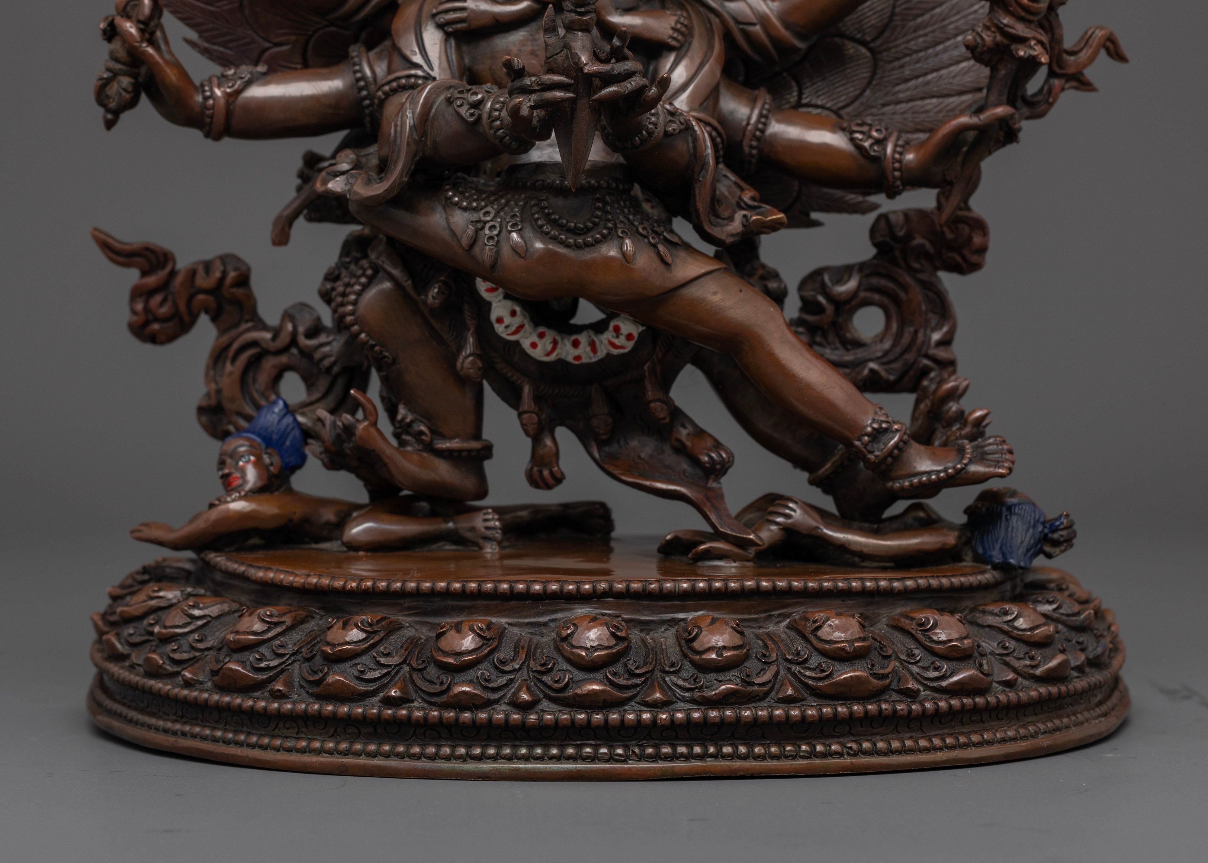 consort of vajrakilaya statue with yab yum form