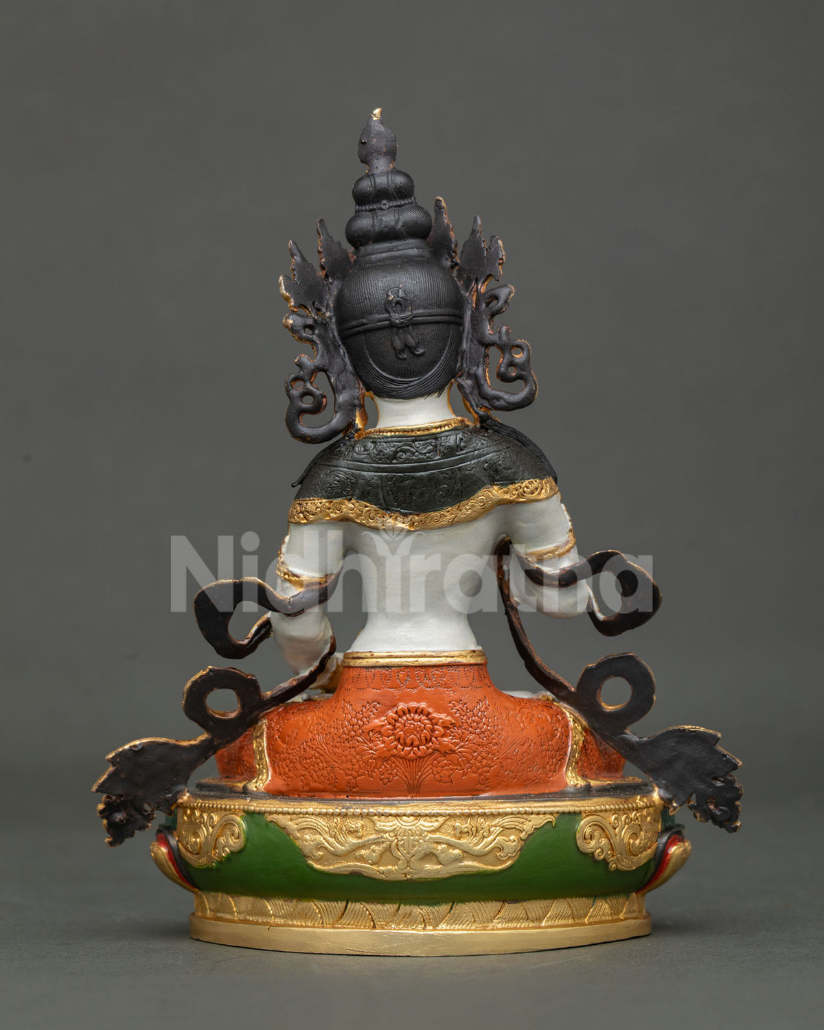 Vajrasattva Buddha statue handcrafted Newari Patan Nepal.