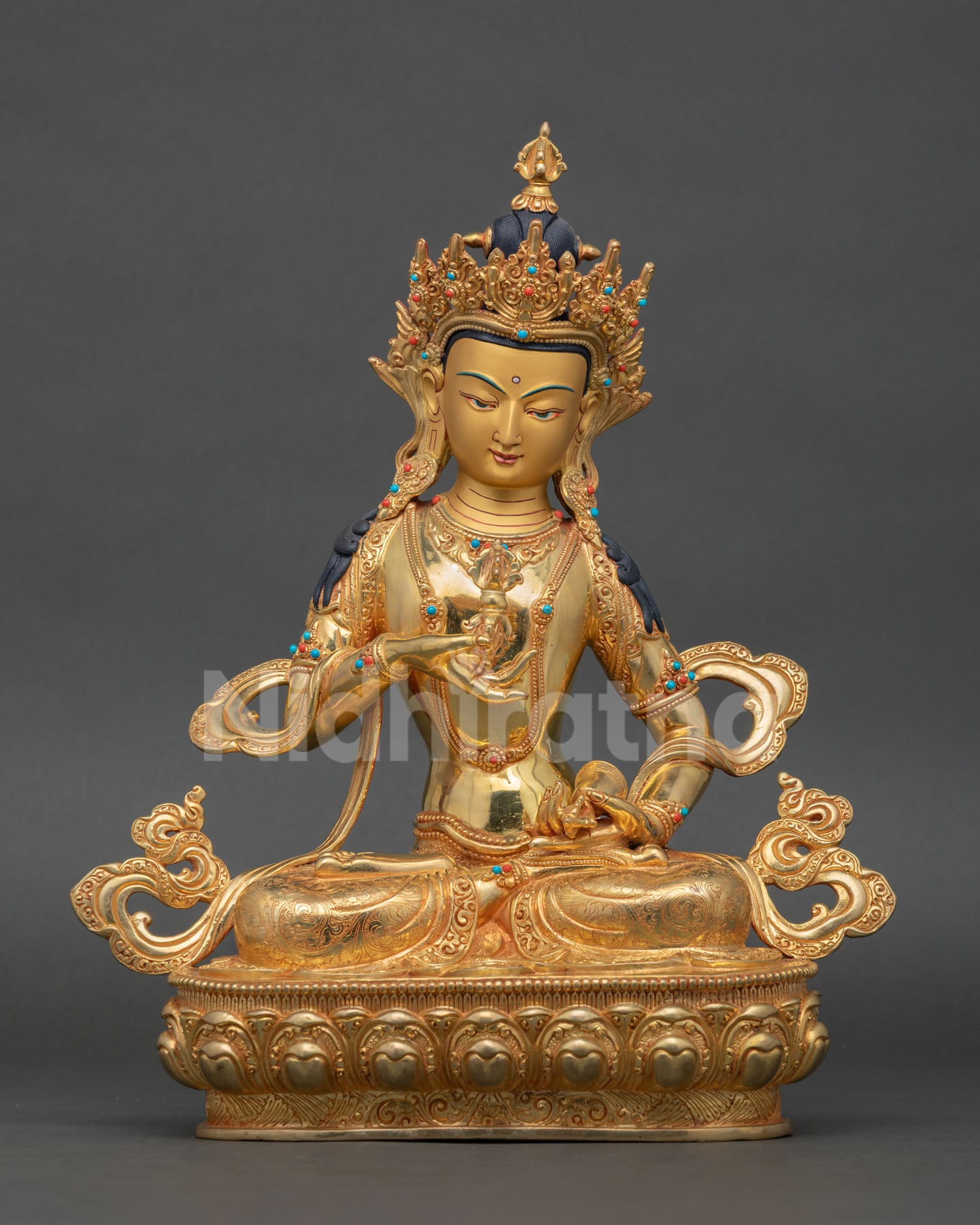 Vajrasattva Statue Handmade Buddhist Karma Purification Deity Nepal