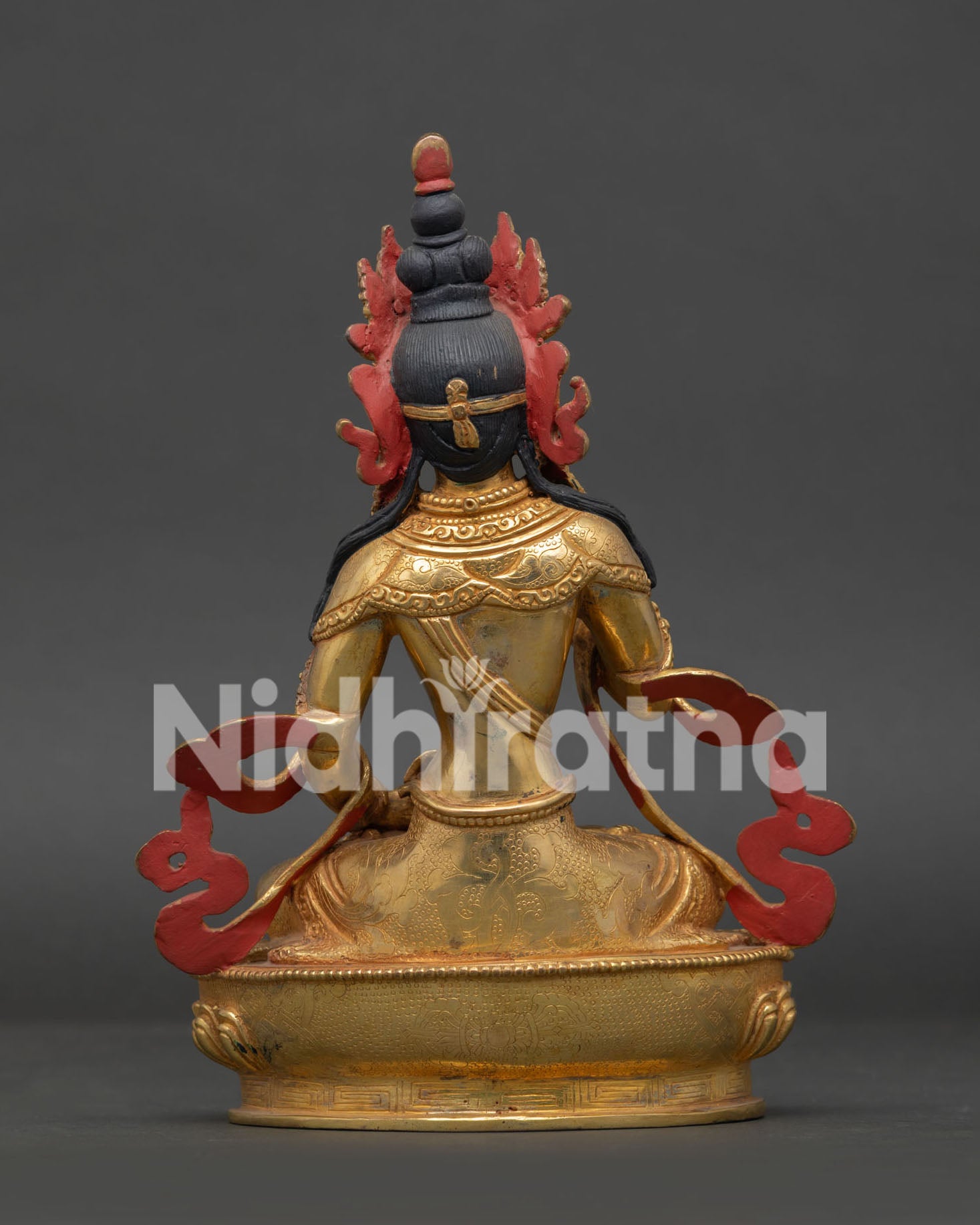 Vajrasattva Statue Nepalese Buddhist sculpture handcrafted by Newari artisans.