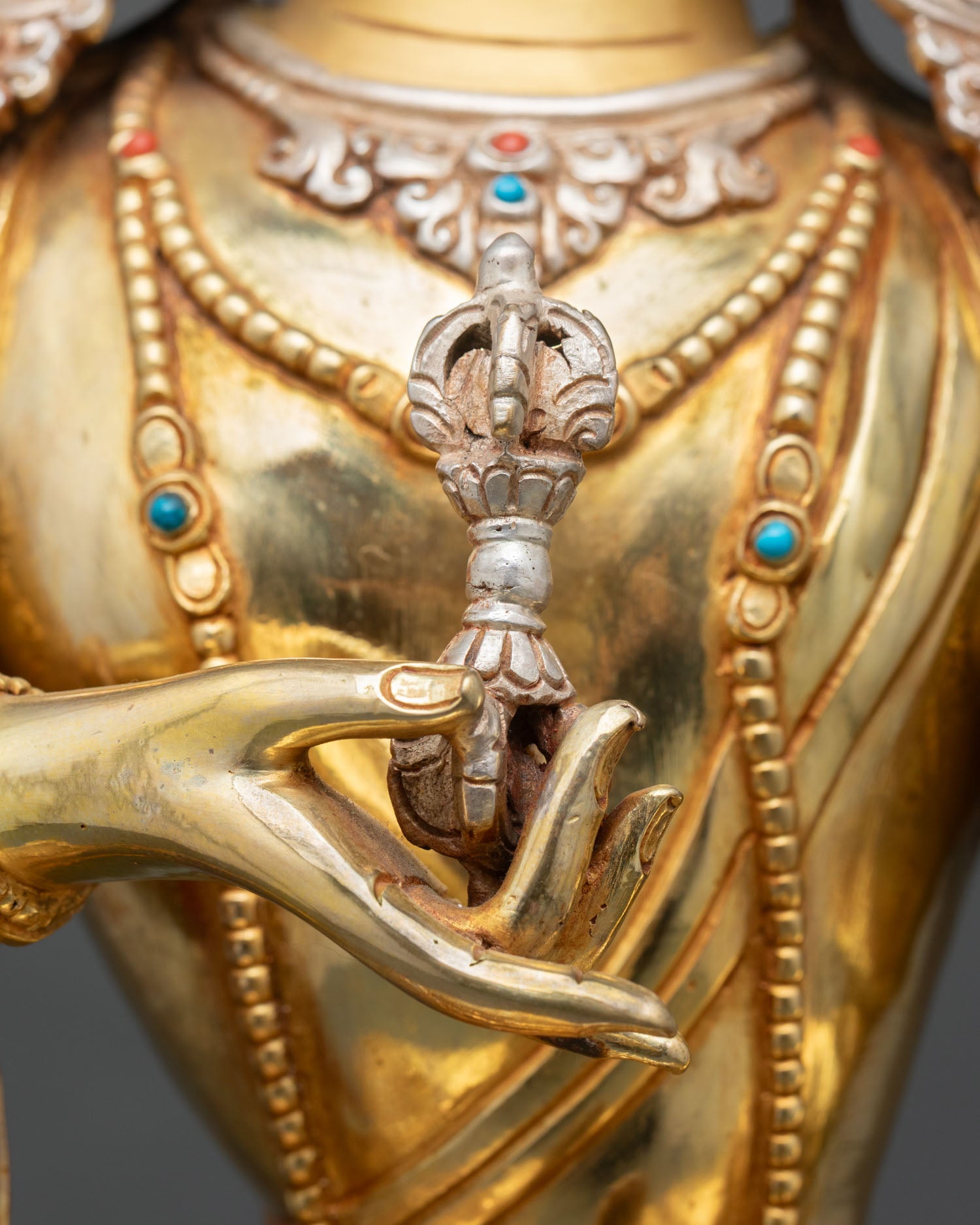 Vajrasattva Statue | Himalayan Buddhist Copper Sculpture