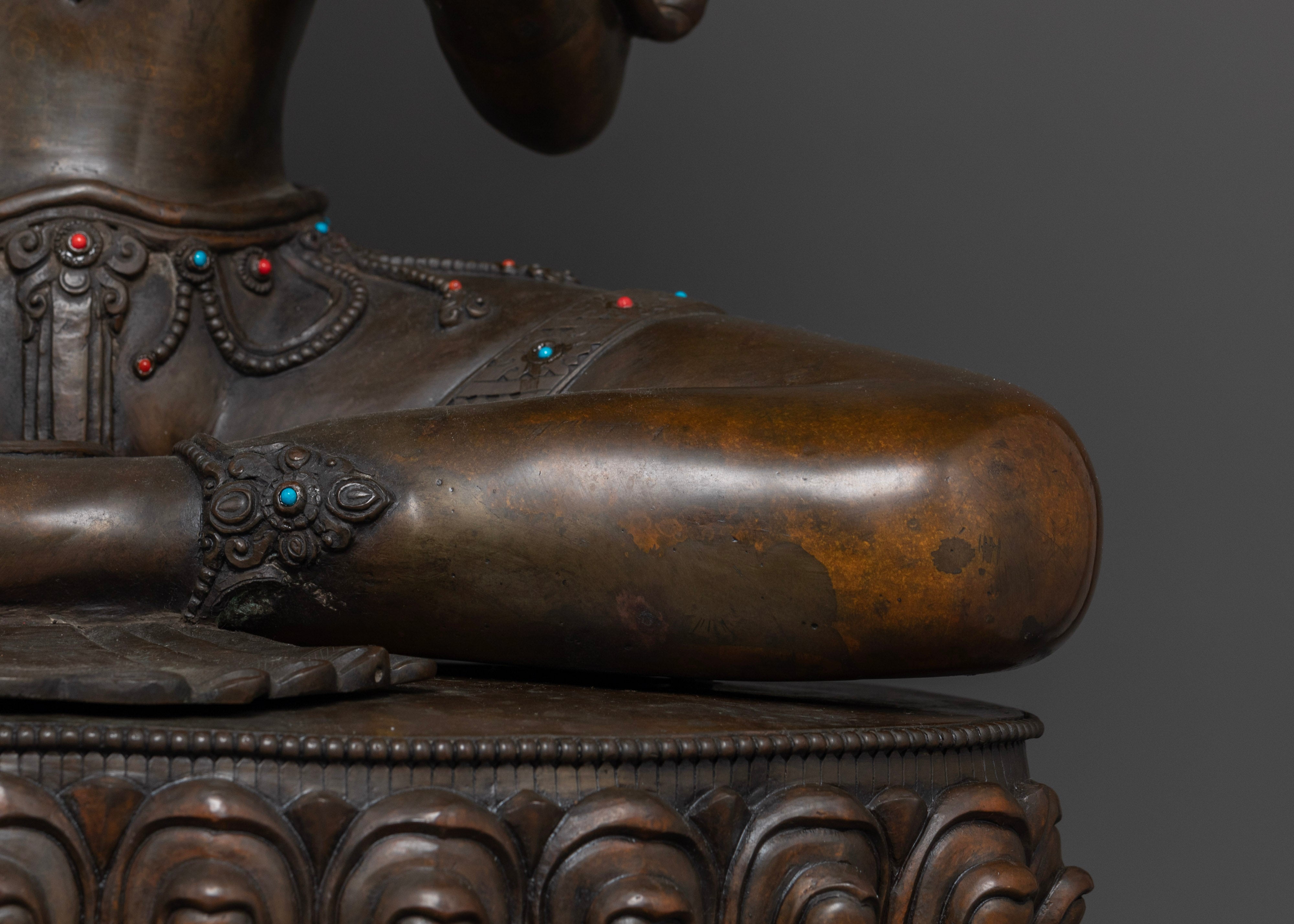 Oxidized Green Tara Sculpture for Spiritual Connection