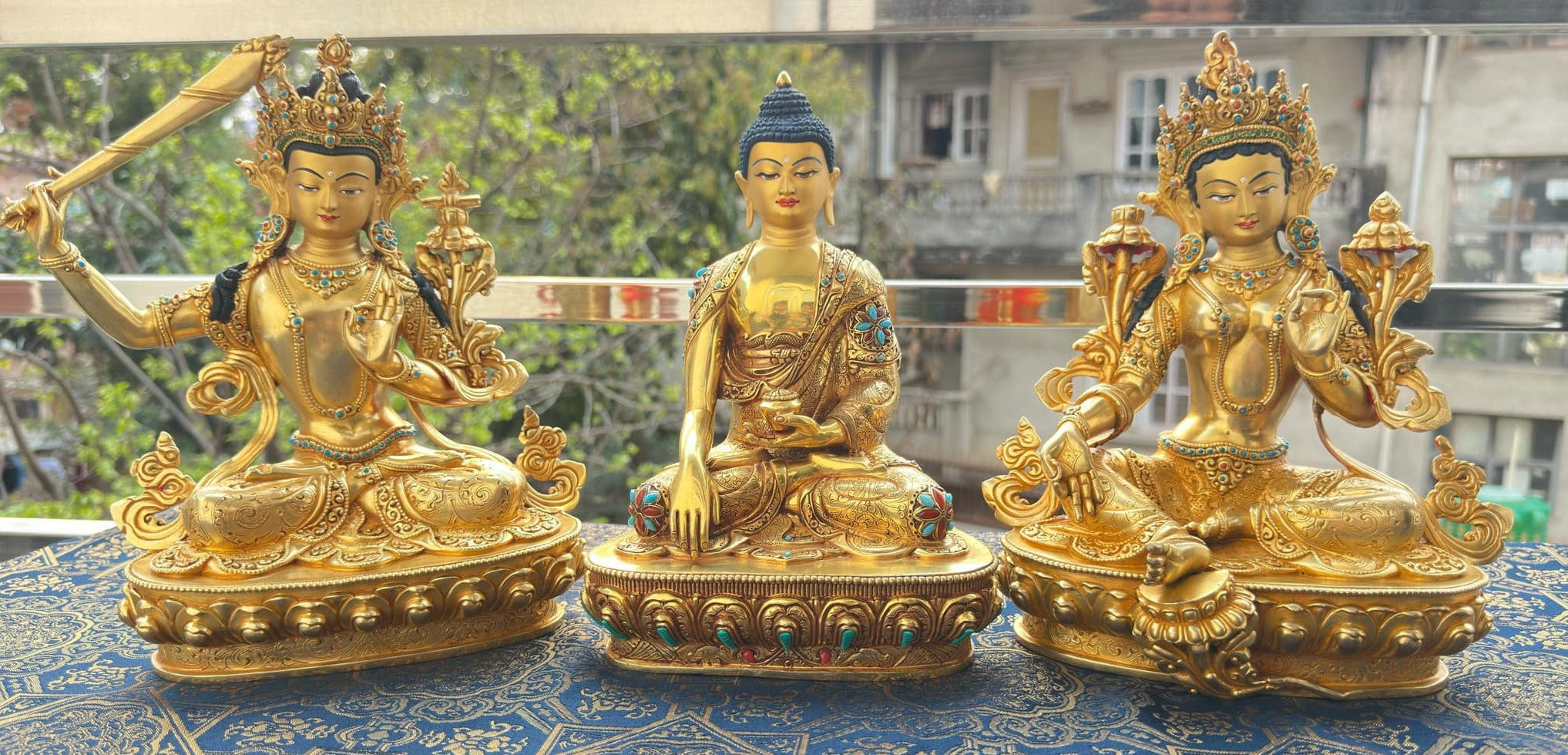 Vajrayana deities | Bodhisattva Manjushri | Arya Tara | Shakyamuni Buddha