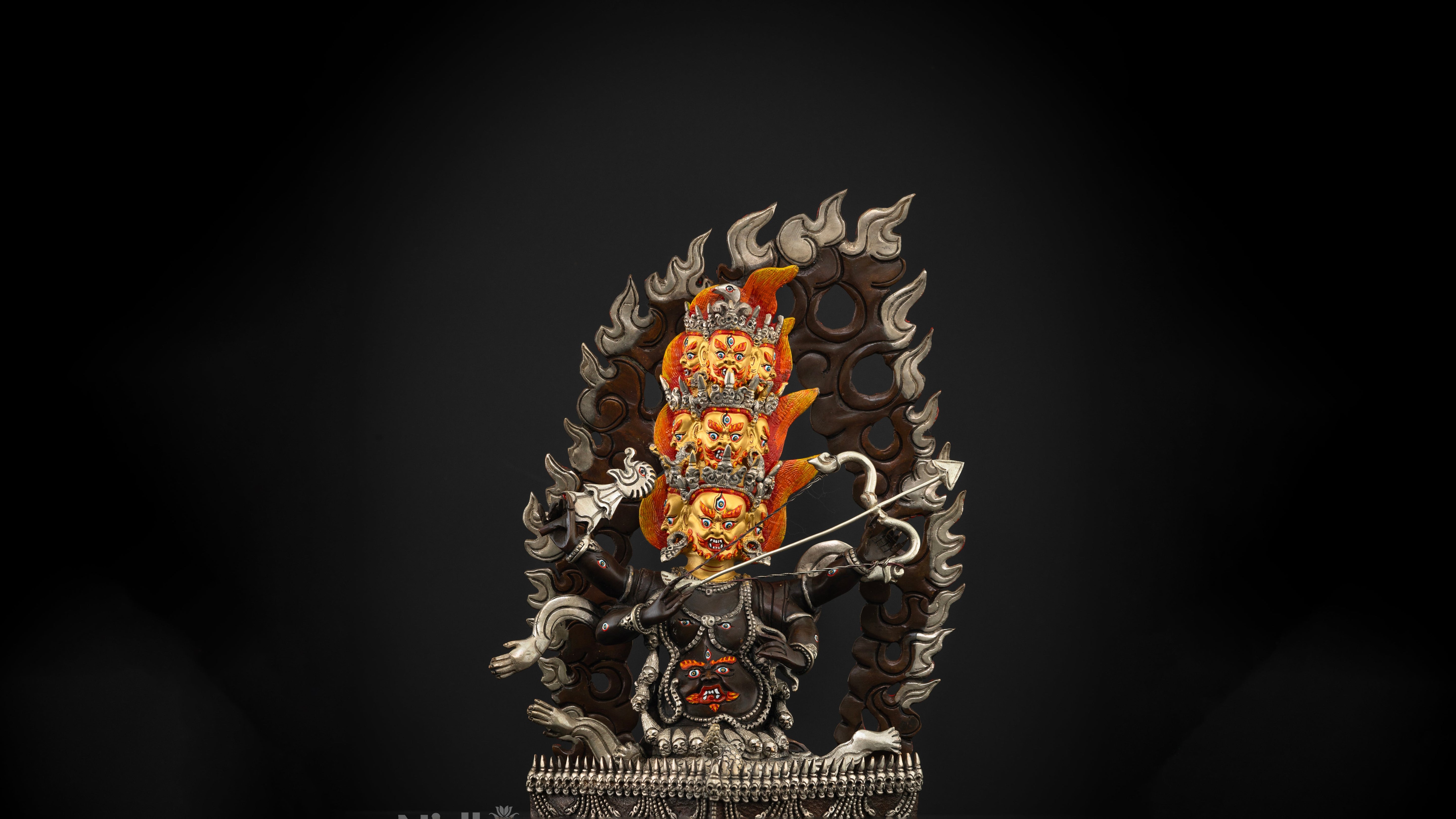 rahul statue in a wrathful form