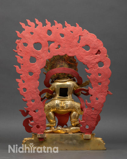 Wrathful Sakya Mahakala Statue | Tantric Buddhist Protector