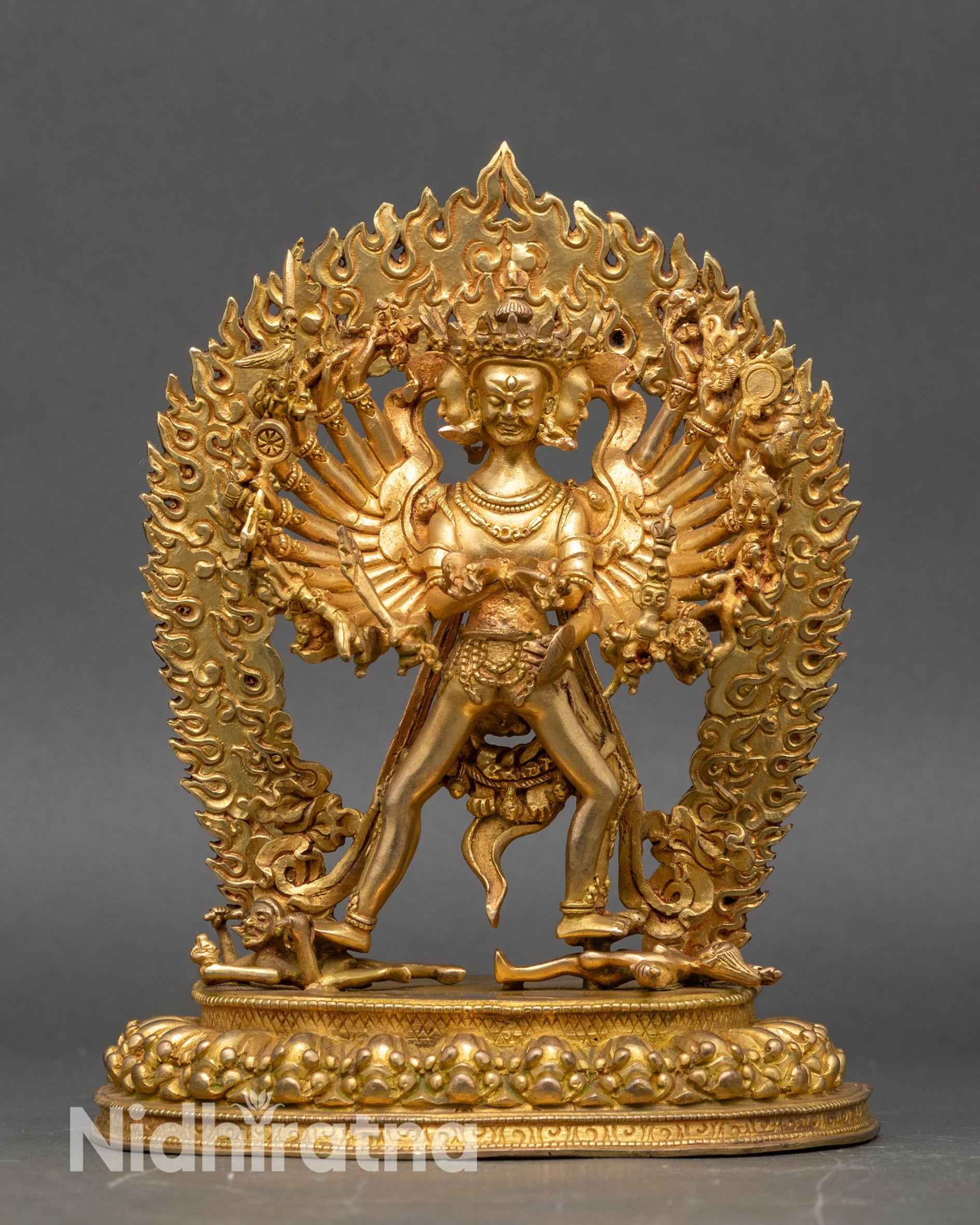 Tibetan Kalachakra – Meditation and Spiritual Protection Sculpture