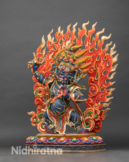 Wrathful Vajrapani – Spiritual Power & Protection Sculpture