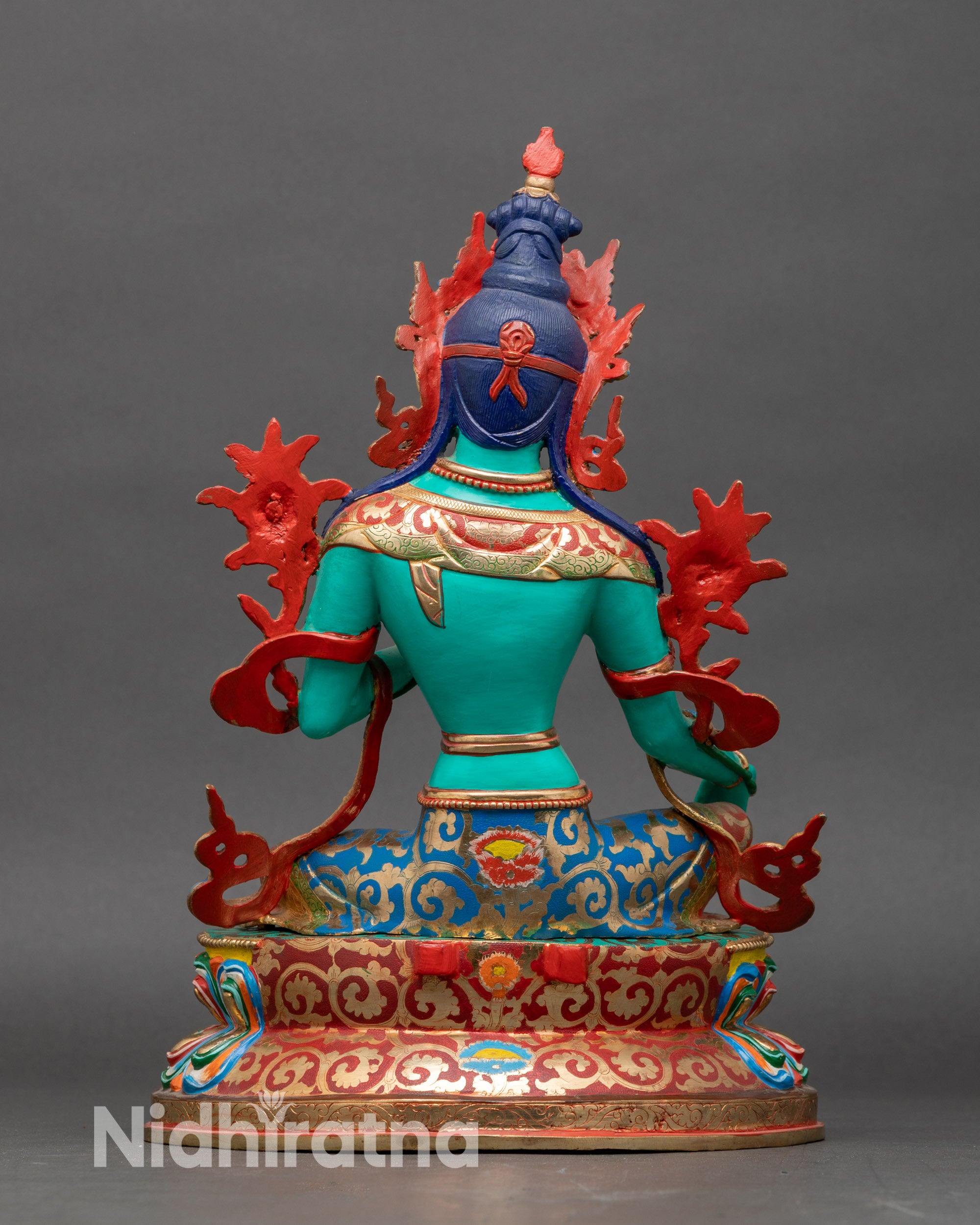 Handcrafted Green Tara Statue – Goddess of Compassion and Protection