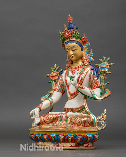White Tara Statue – Spiritual Healing and Blessings Decor