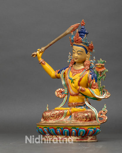 Manjushree Statue –  Buddhist Deity of Transcendent Wisdom