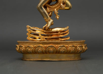 Hevajra Statue from Nepal – Traditional Vajrayana Deity Artwork