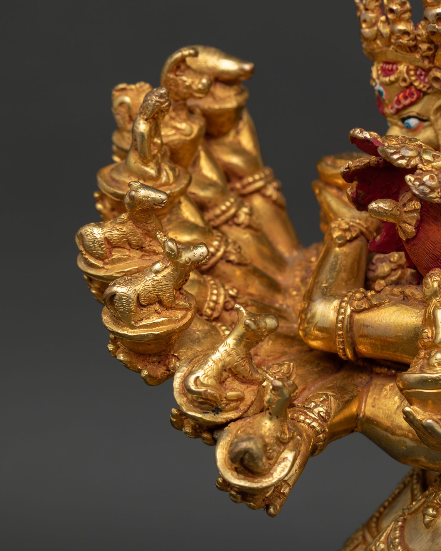 Hevajra Statue from Nepal – Traditional Vajrayana Deity Artwork