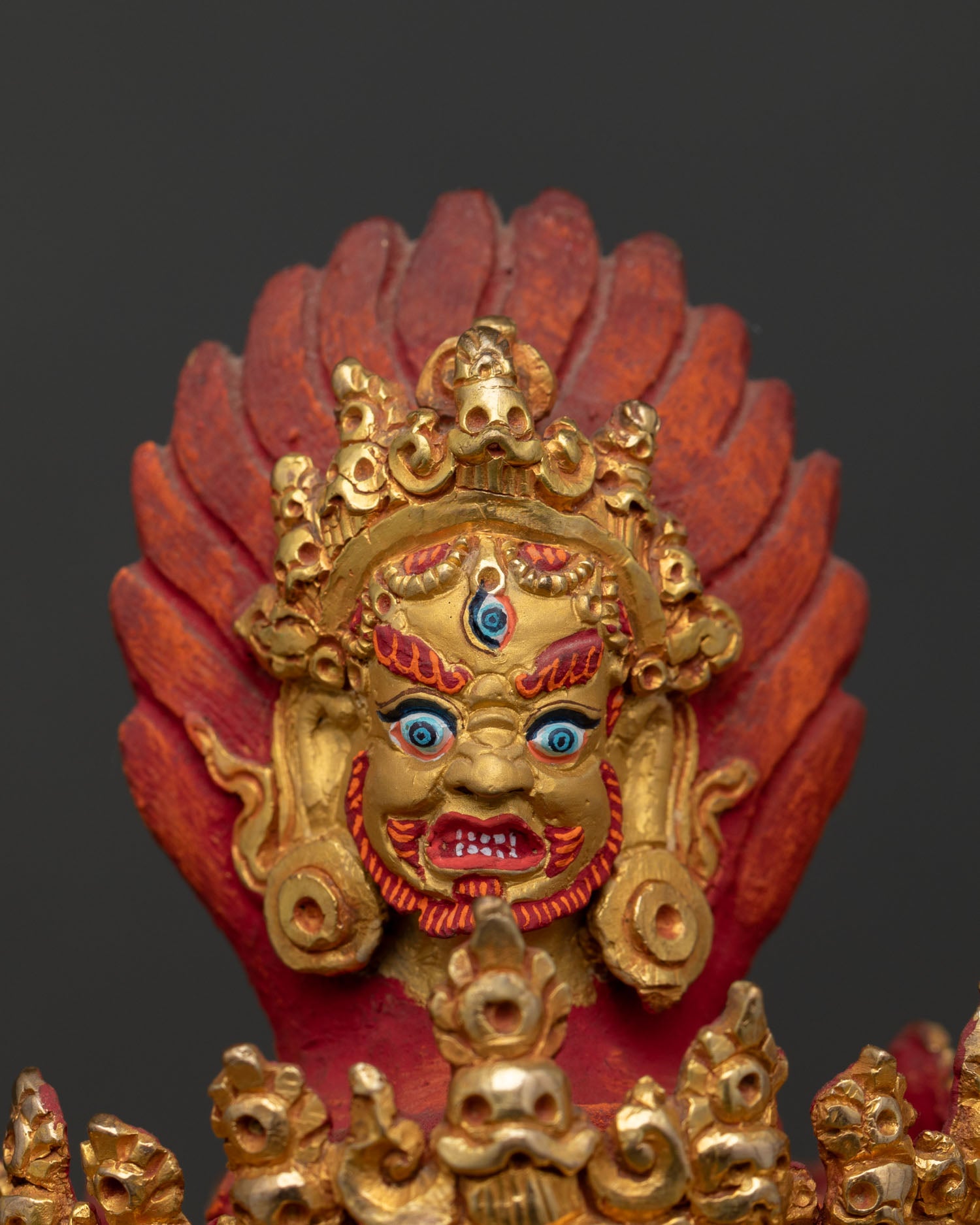 Hevajra Statue from Nepal – Traditional Vajrayana Deity Artwork