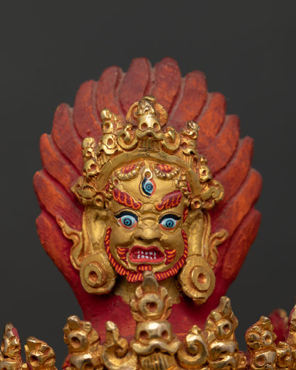 Hevajra Statue from Nepal – Traditional Vajrayana Deity Artwork