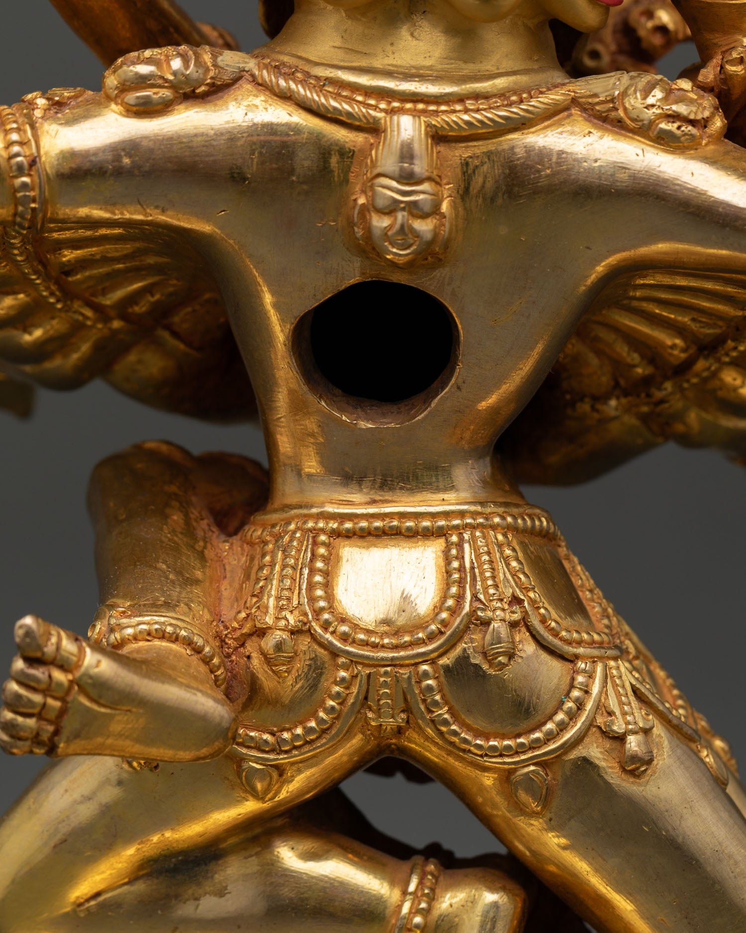 Hevajra Statue from Nepal – Traditional Vajrayana Deity Artwork
