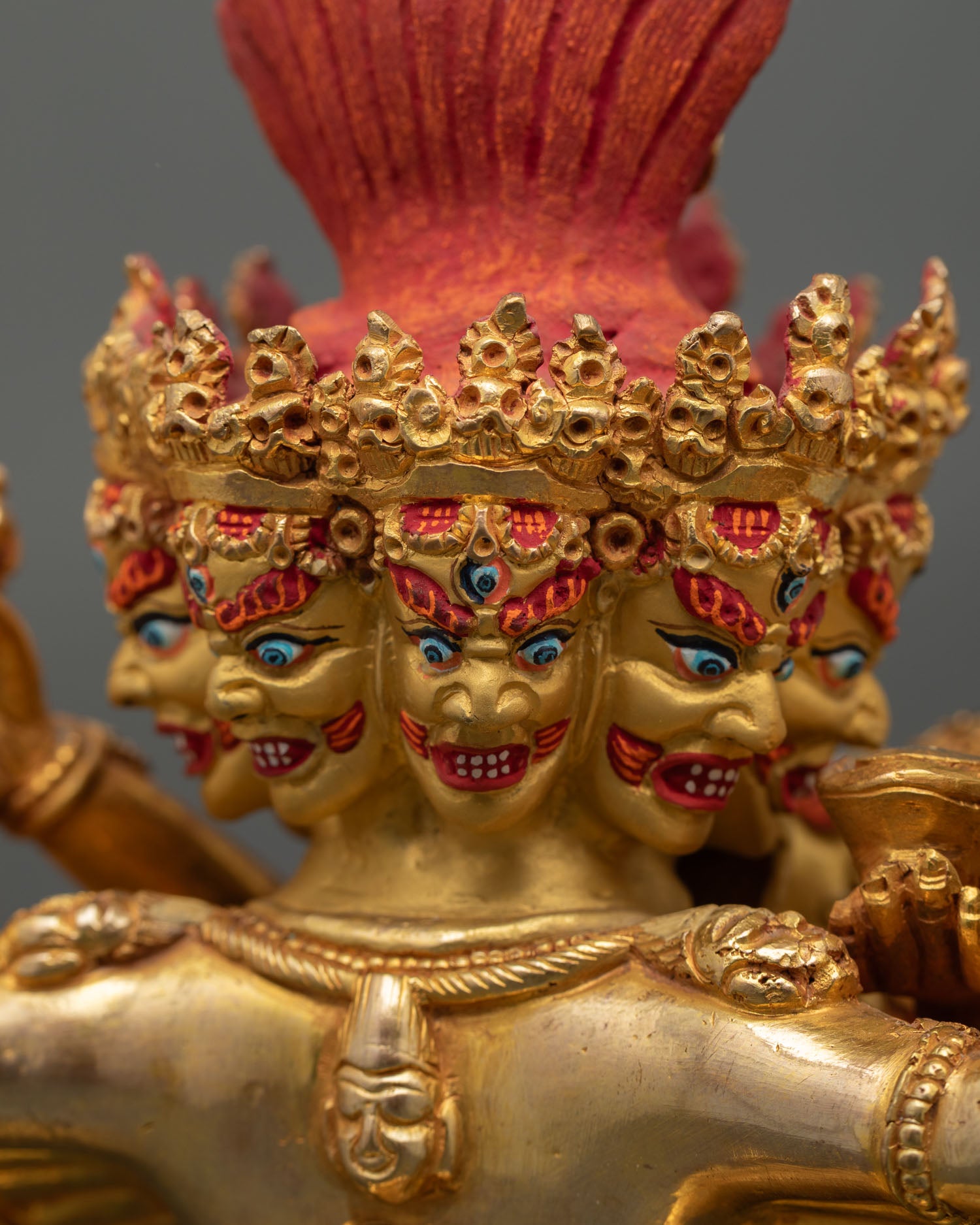 Hevajra Statue from Nepal – Traditional Vajrayana Deity Artwork