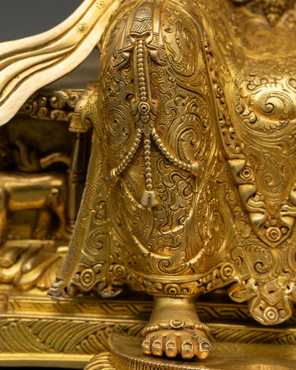 Maitreya Buddha on Throne Sculpture | Nepali Art & Craft