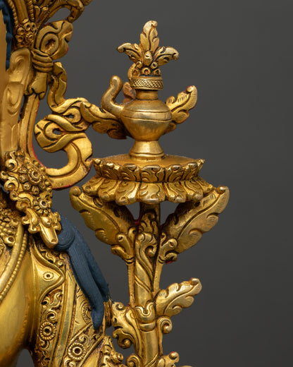 Maitreya Buddha on Throne Sculpture | Nepali Art & Craft