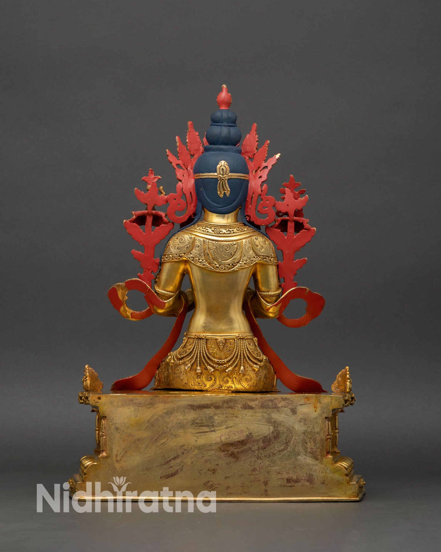 Maitreya Buddha on Throne Sculpture | Nepali Art & Craft