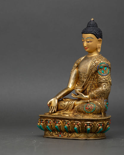 Five Dhyani Buddha Sculpture – Representation of Enlightened Wisdom
