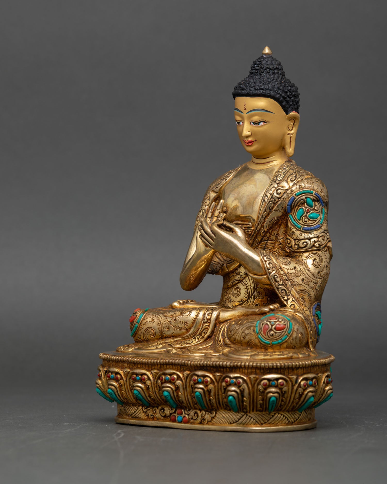 Five Dhyani Buddha Sculpture – Representation of Enlightened Wisdom