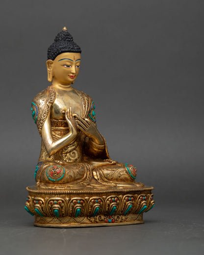 Five Dhyani Buddha Sculpture – Representation of Enlightened Wisdom