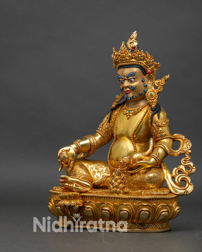 Dzambhala Wealth Deity | Authentic Nepalese Sculpture