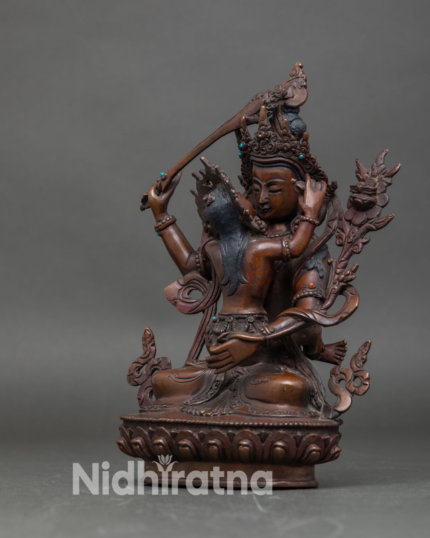 Manjushri with Consort Statue - Sacred Union of Transcendent Wisdom