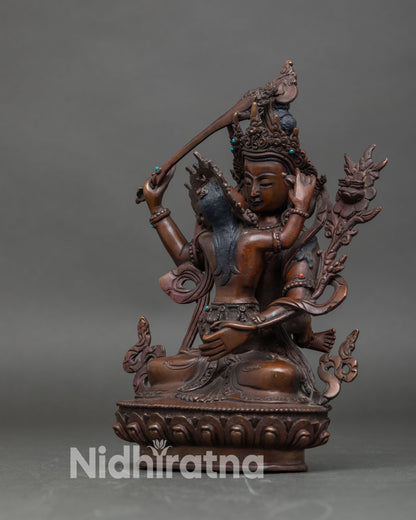 Manjushri with Consort Statue - Sacred Union of Transcendent Wisdom