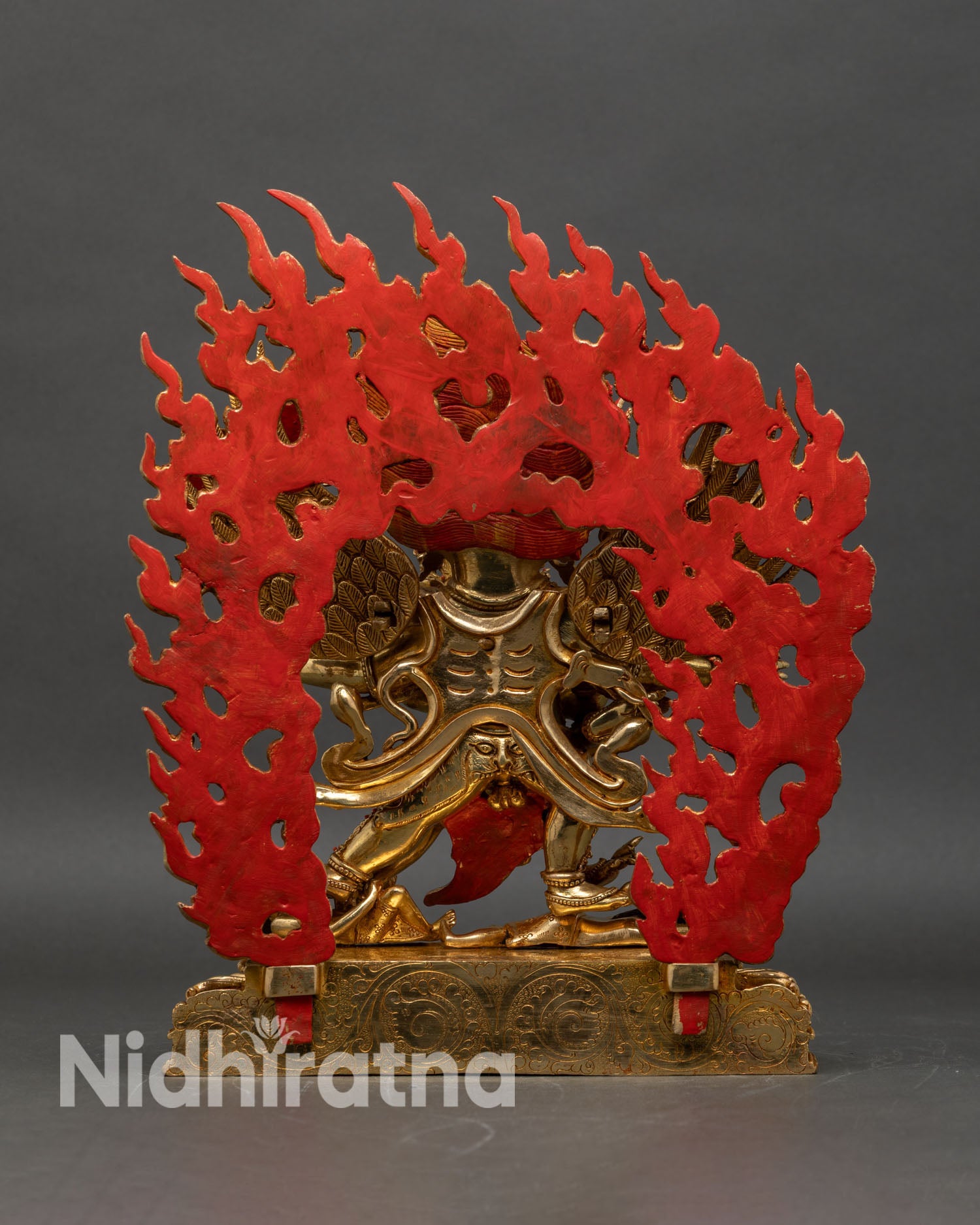 Vajrakilaya Statue | Handcrafted 24K Gold Gilded Sculpture