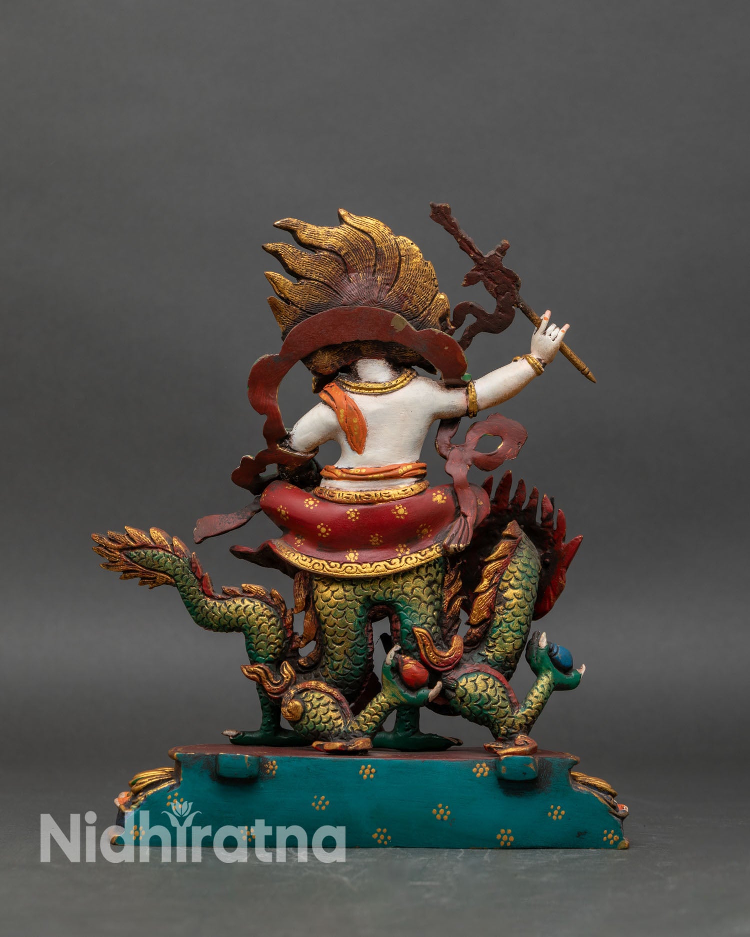 White Dzambhala Statue | Wealth & Fortune Deity Figurine