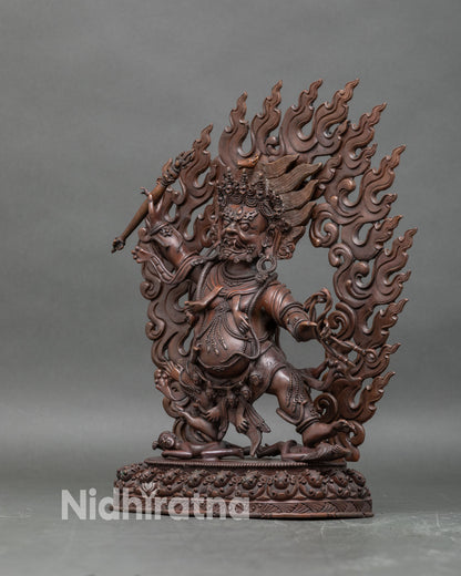 Hayagriva Statue | Oxidized Copper Artwork from Nepal