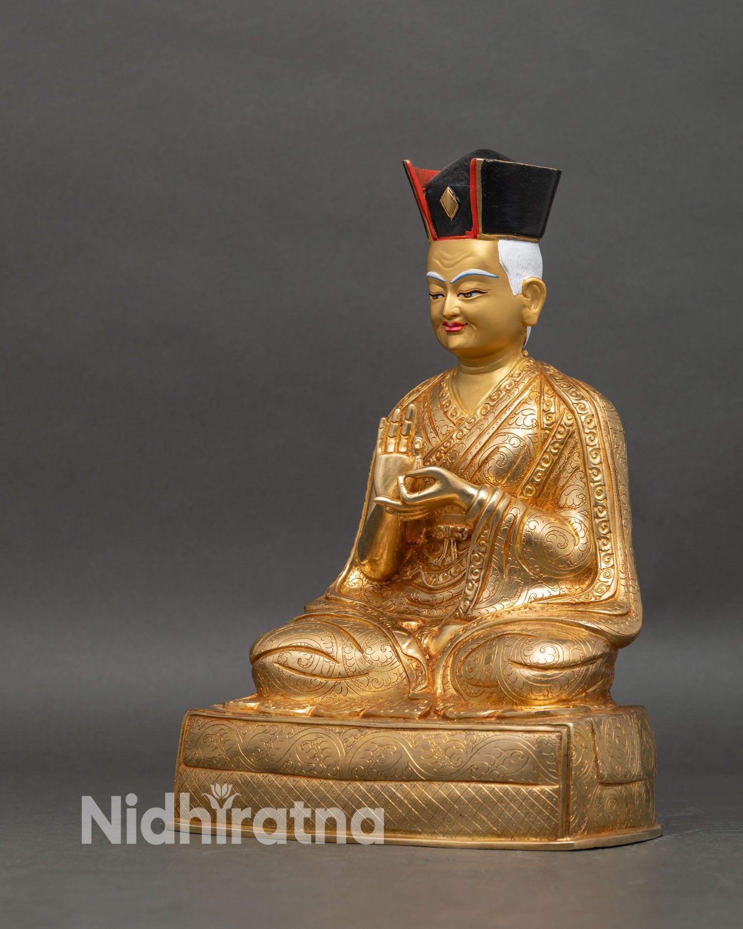 Dusum Khyenpa Statue | First Karmapa Buddhist Art from Nepal