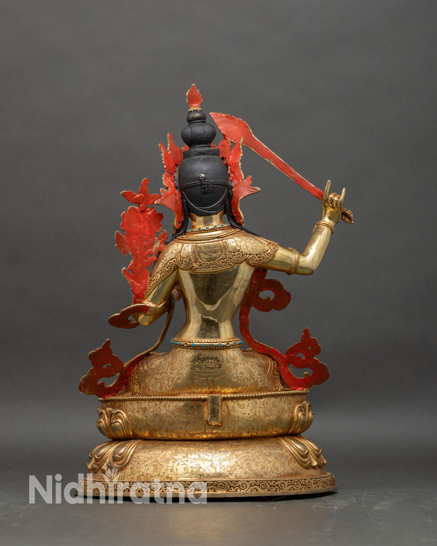 Beautiful Manjushri Statue | Tibetan Buddhist Wisdom Figure