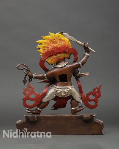 Four-Armed Vajrapani Statue – Buddhist Dharma Protector Art