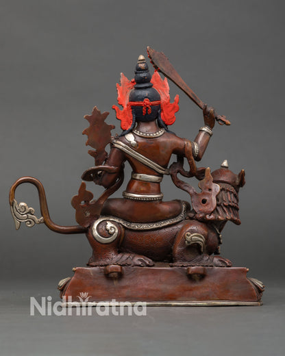 Lion Manjushri Statue