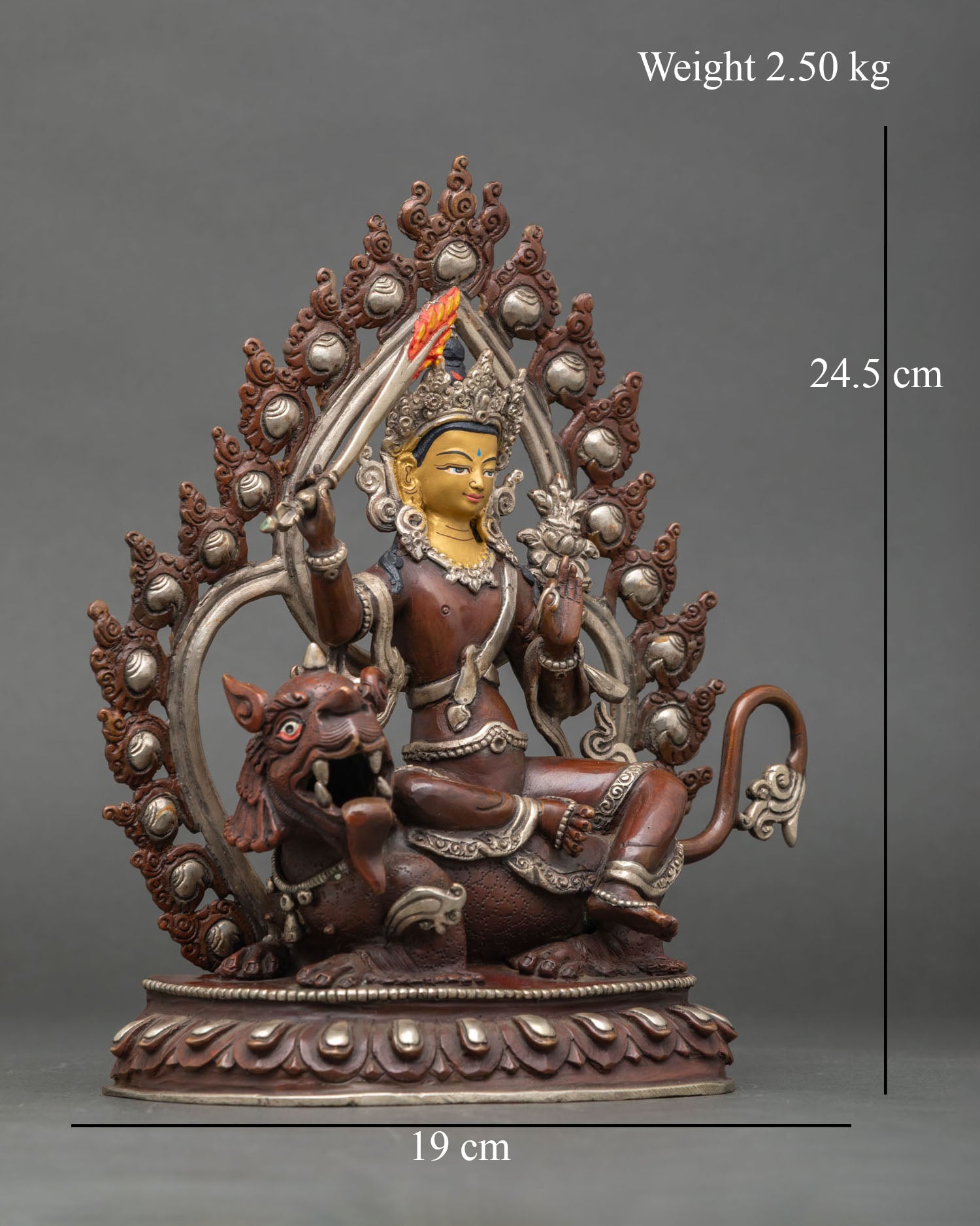 Lion Manjushri Statue