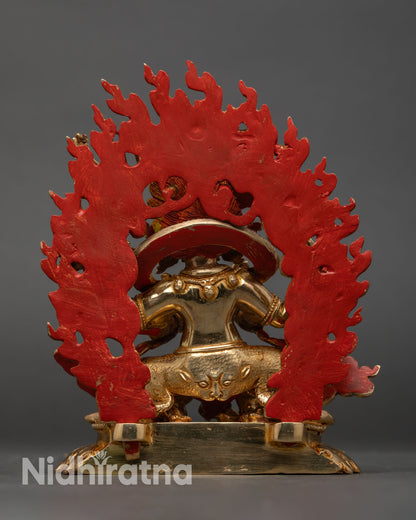 Four-Armed Mahakala Statue | Authentic Tibetan Sacred Art