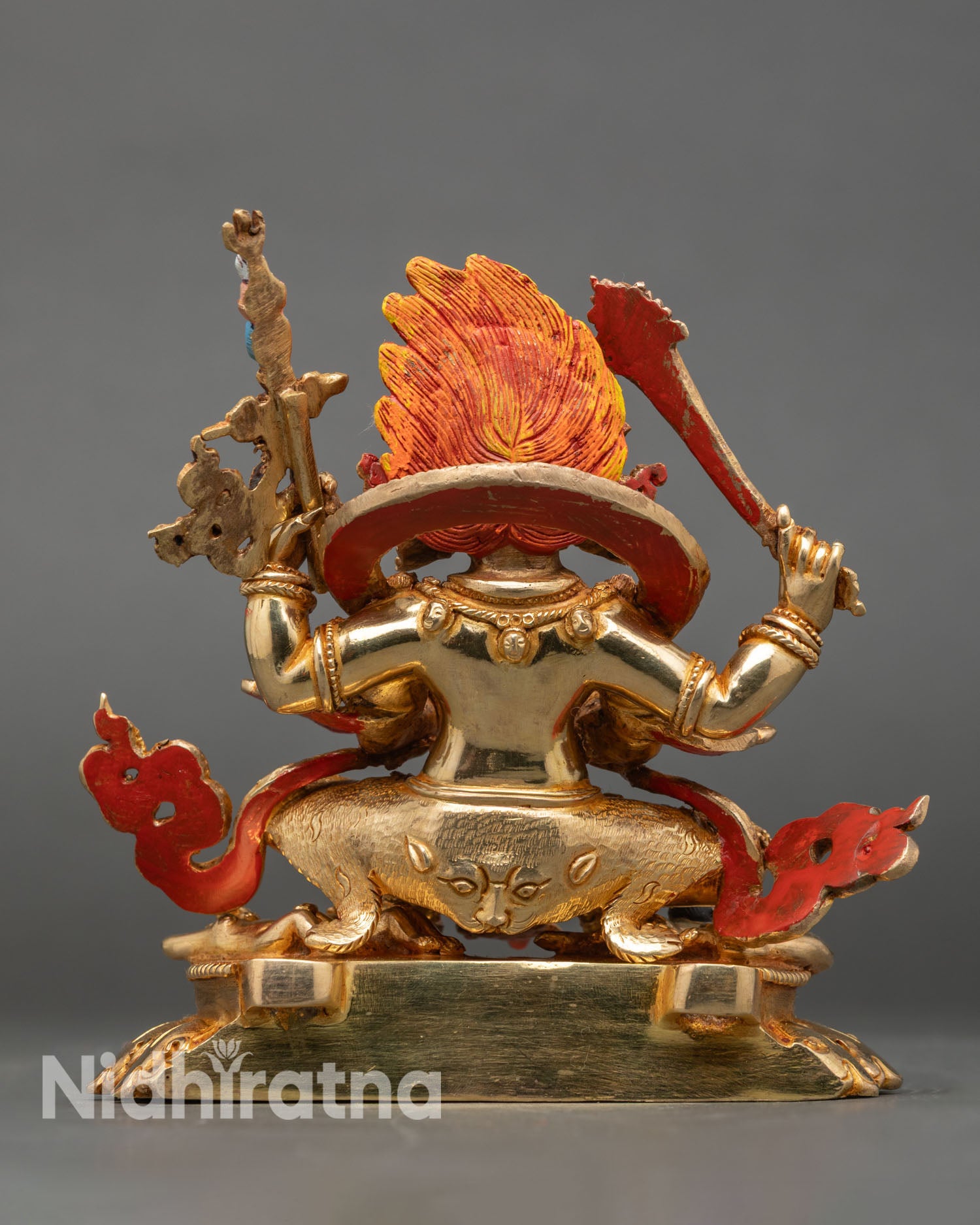 Four Armed Mahakala Statue | Wrathful Buddhist Protector