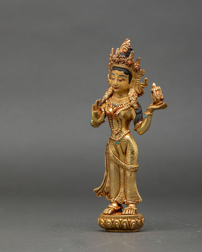 regular-close-up-mandarava-statue-intricate-floral-robe-details