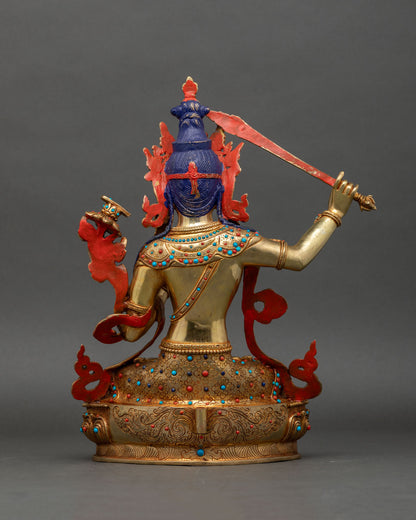 Detailed Manjushri Sculpture | Bodhisattva of Wisdom