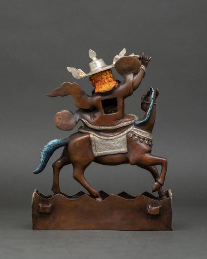 Pehar Gyalpo Statue | Tibetan Buddhist Guardian Art