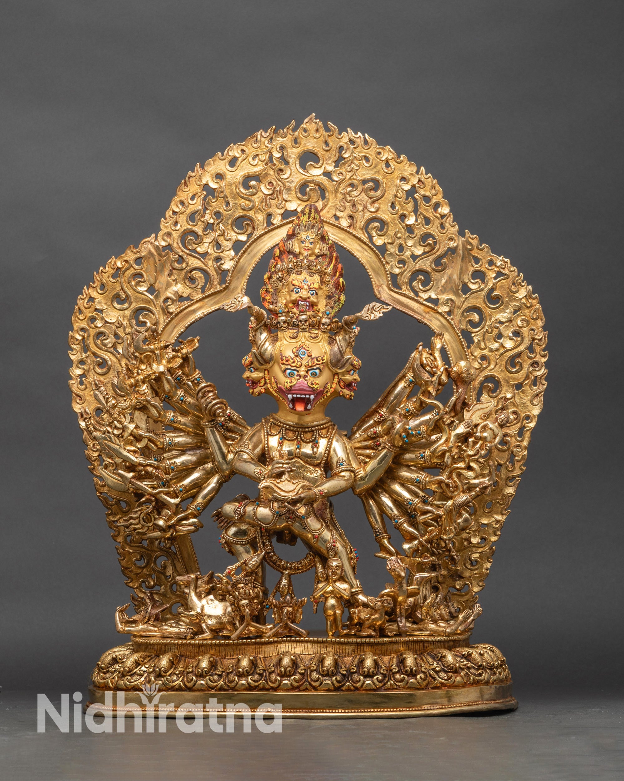 Yamantaka Tibetan Deity Statue – Wrathful Destroyer of Death