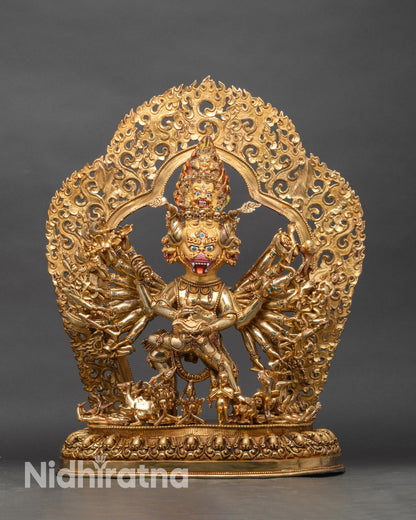 Yamantaka Tibetan Deity Statue – Wrathful Destroyer of Death