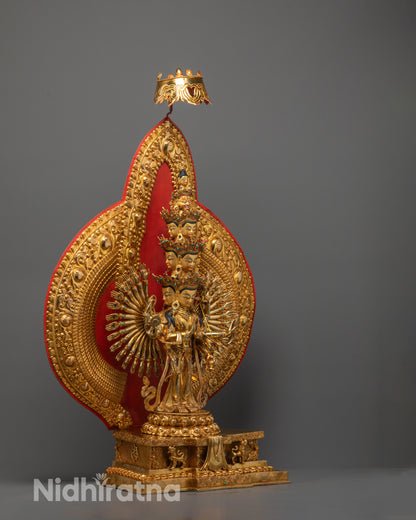 Large 1000-Armed Avalokiteshvara Sculpture | Chenrezig Statue