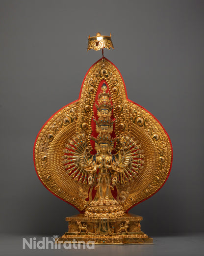 Large 1000-Armed Avalokiteshvara Sculpture | Chenrezig Statue