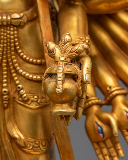 Beautiful 1000 Armed Chenrezig Statue for Sale