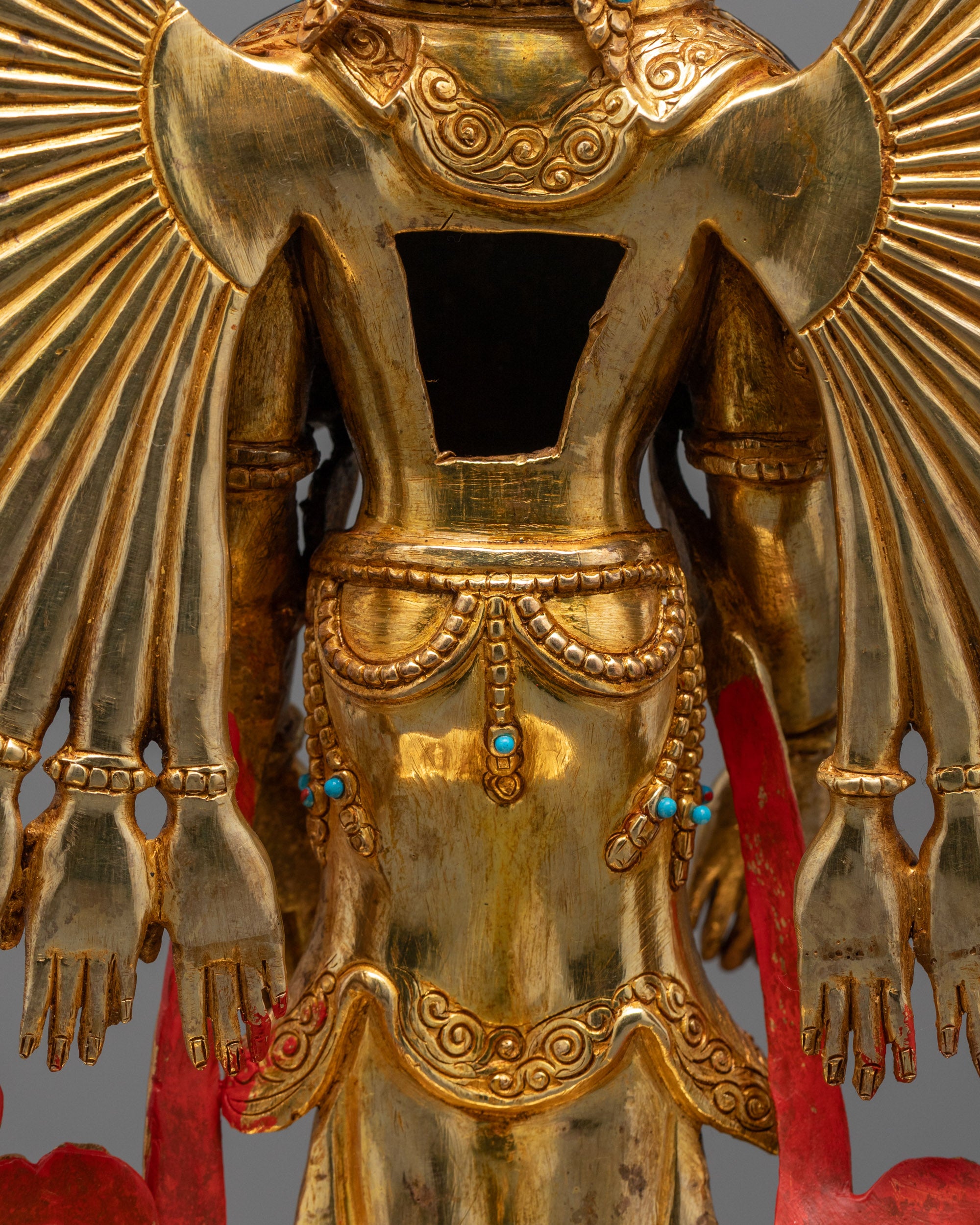 Hand-Carved 1000-Armed Chenrezig Statue | Avalokiteshvara Deity